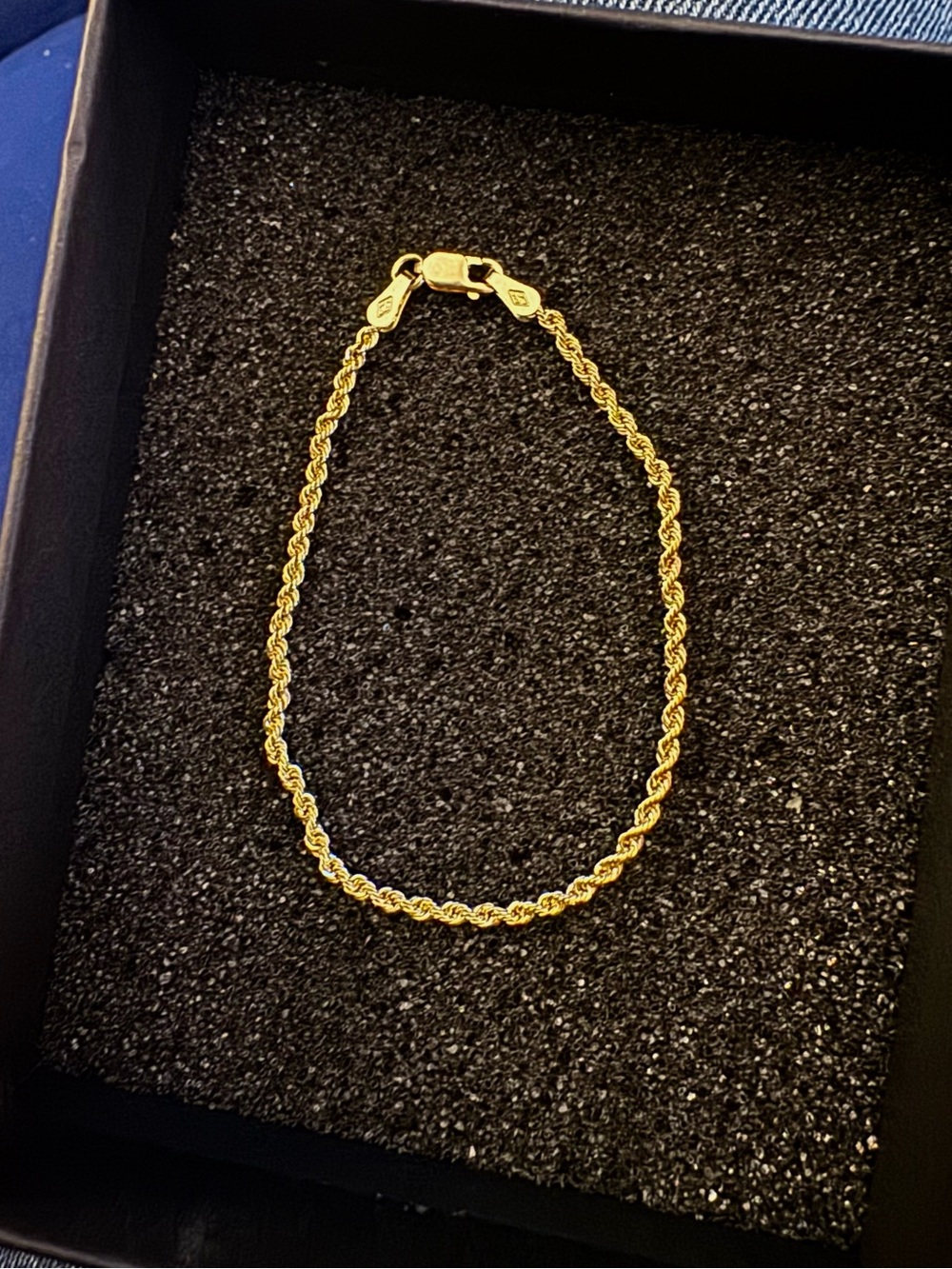 BRAND NEW 10k YELLOW GOLD 6” 2mm ROPE BRACELET